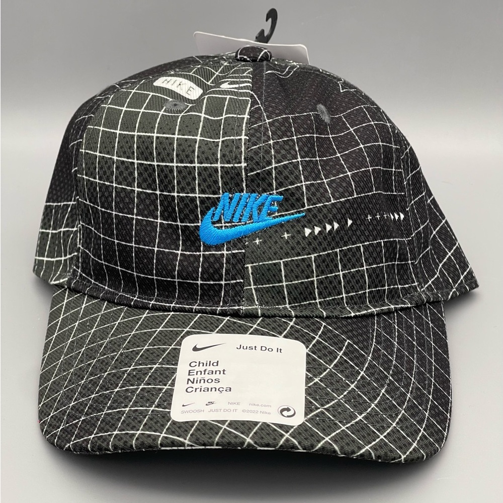 NIKE Little Toddler Boys Printed Baseball Cap/Hat Polyester Gray Size 4-7 NEW